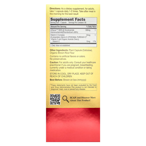 CATALO, NMN 18000, омолаживающее средство для молодости, высочайшая сила, 60 капсул