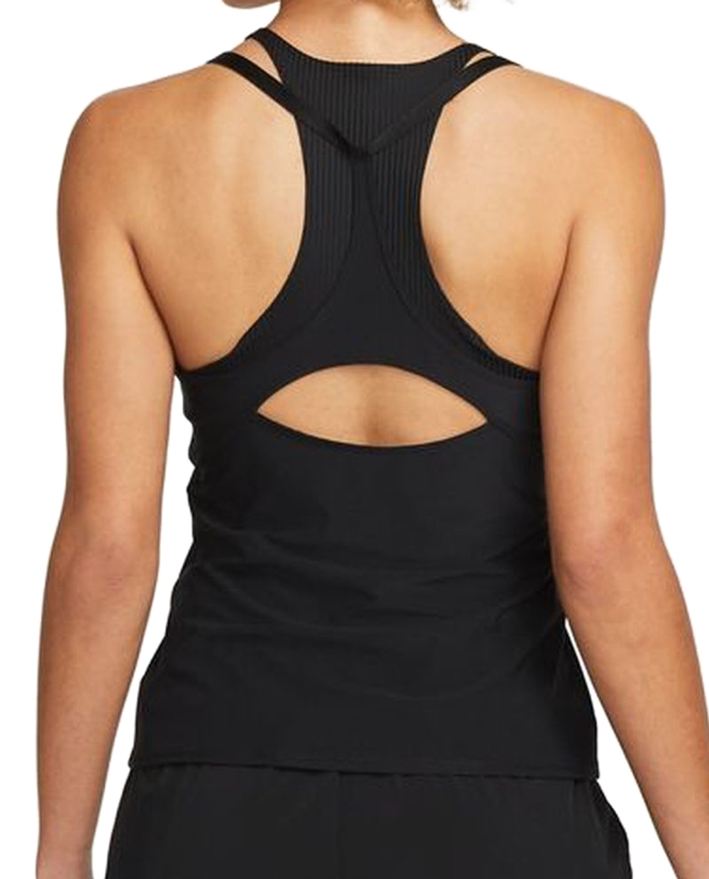 Женский топ теннисный Nike Court Dri-Fit Advantage Tank W - black/black/white