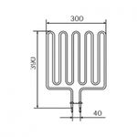 ТЭН HARVIA - тэн харвия 2670W ZSK-710 (ZSK710) 230V- нагревательный элемент для печи сауны