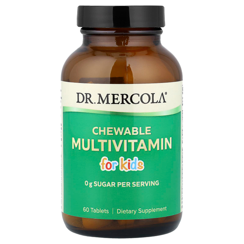 Dr. Mercola, Жевательные мультивитамины для детей, 60 таблеток