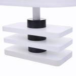 8206/1T COUNTY LN25 392 белый, дерево/текстиль Настольная лампа E27 1*60W 220V MADERANA