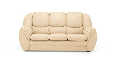 Диван Нимфа трехместный Madras 22 216*110*103 см, Бежевый Натуральная кожа Нераскладной Фиеста