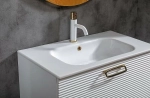 Тумба с раковиной Armadi Art Vallessi Avantgarde Linea 100 белая с золотом