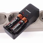 Батарейки аккумуляторные SONNEN, АА (HR06), Ni-Mh, 2700 mAh, 2 шт., в блистере, 454235