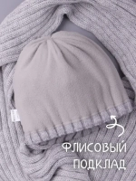 Шапка для девочки зимняя вязаная и шарф