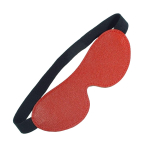 Красная кожаная маска на глаза на резинке БДСМ Арсенал 58002