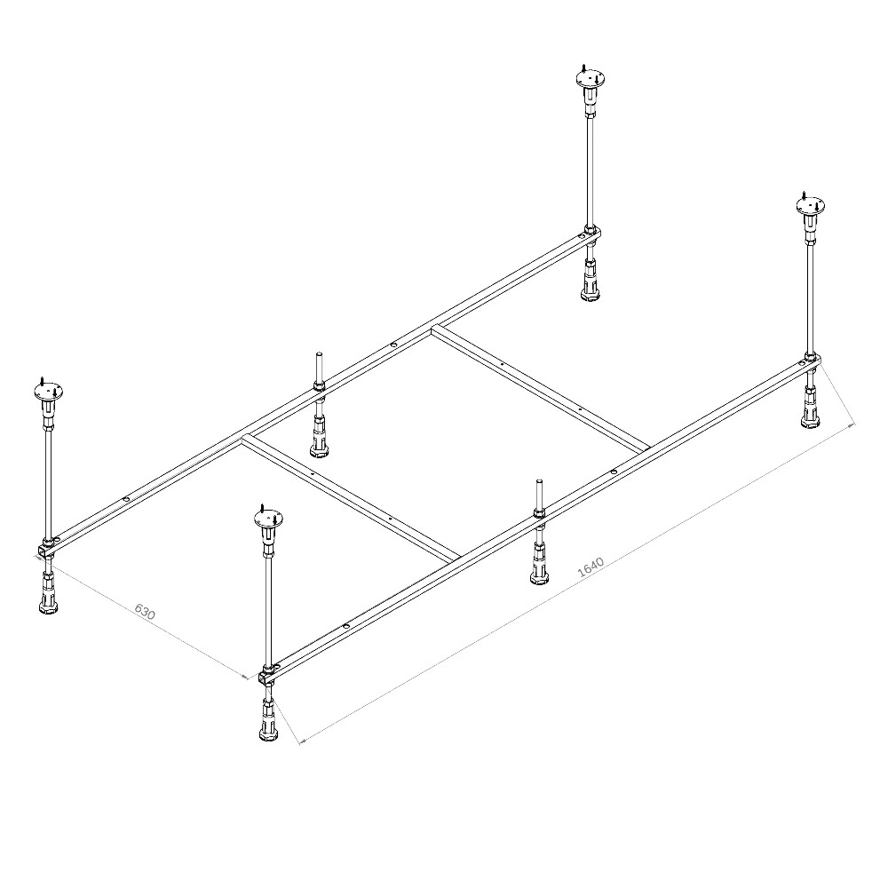 Каркас для ванны AM.PM X-Joy W94A-170-075W-R