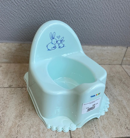 Горшок детский музыкальный "ЭКО Кролики" мятный