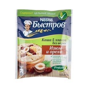 КАША БЫСТРОВ ИЗЮМ ОРЕХ 40ГР