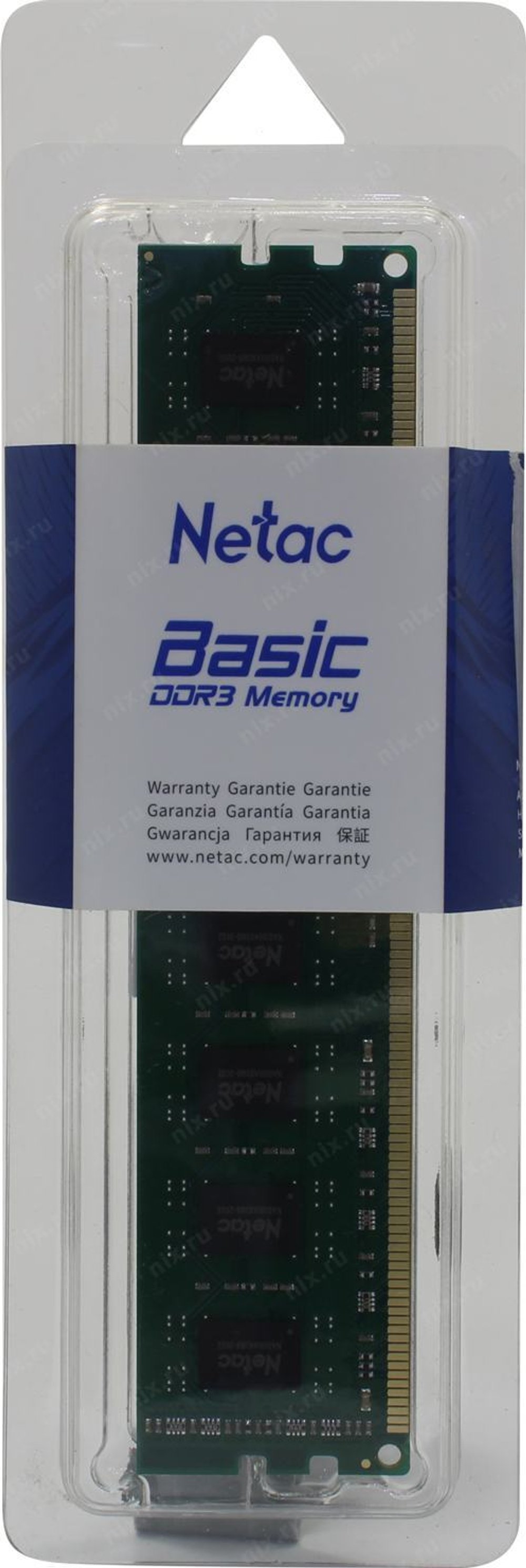 Модуль памяти Netac Basic DDR3 DIMM 4Gb PC3-12800
