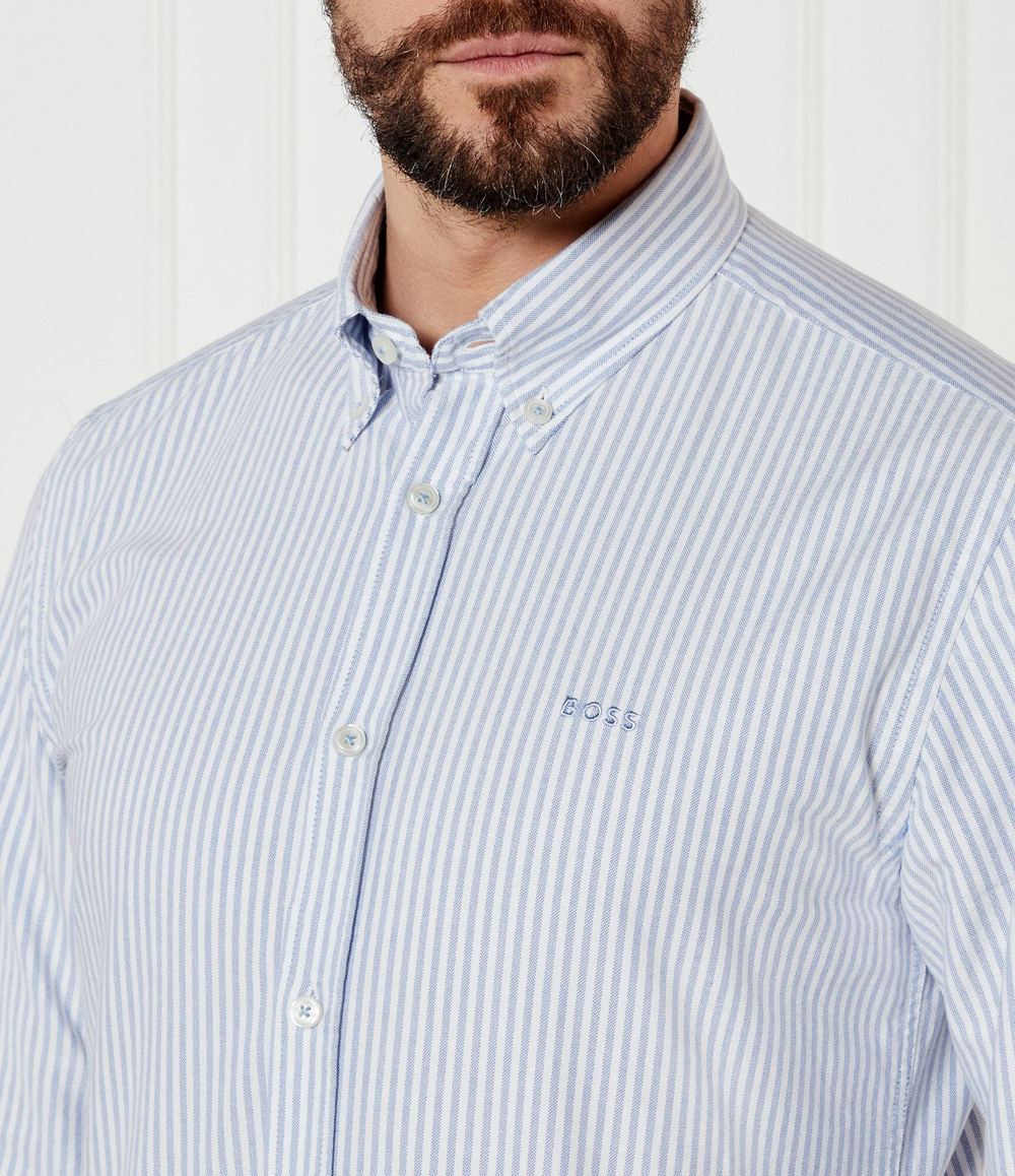 Рубашка H-ROAN-BD-E-C1-243 BOSS BLACK - голубой(50520275)
