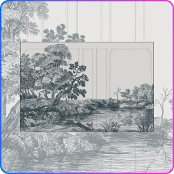 Фотообои на стену Деревья 400х270 см Luxury Walls AM38704B