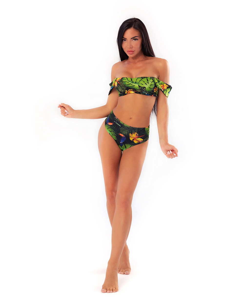 Спортивный топ Nebbia Miami retro bikini - top 553 Tr.green