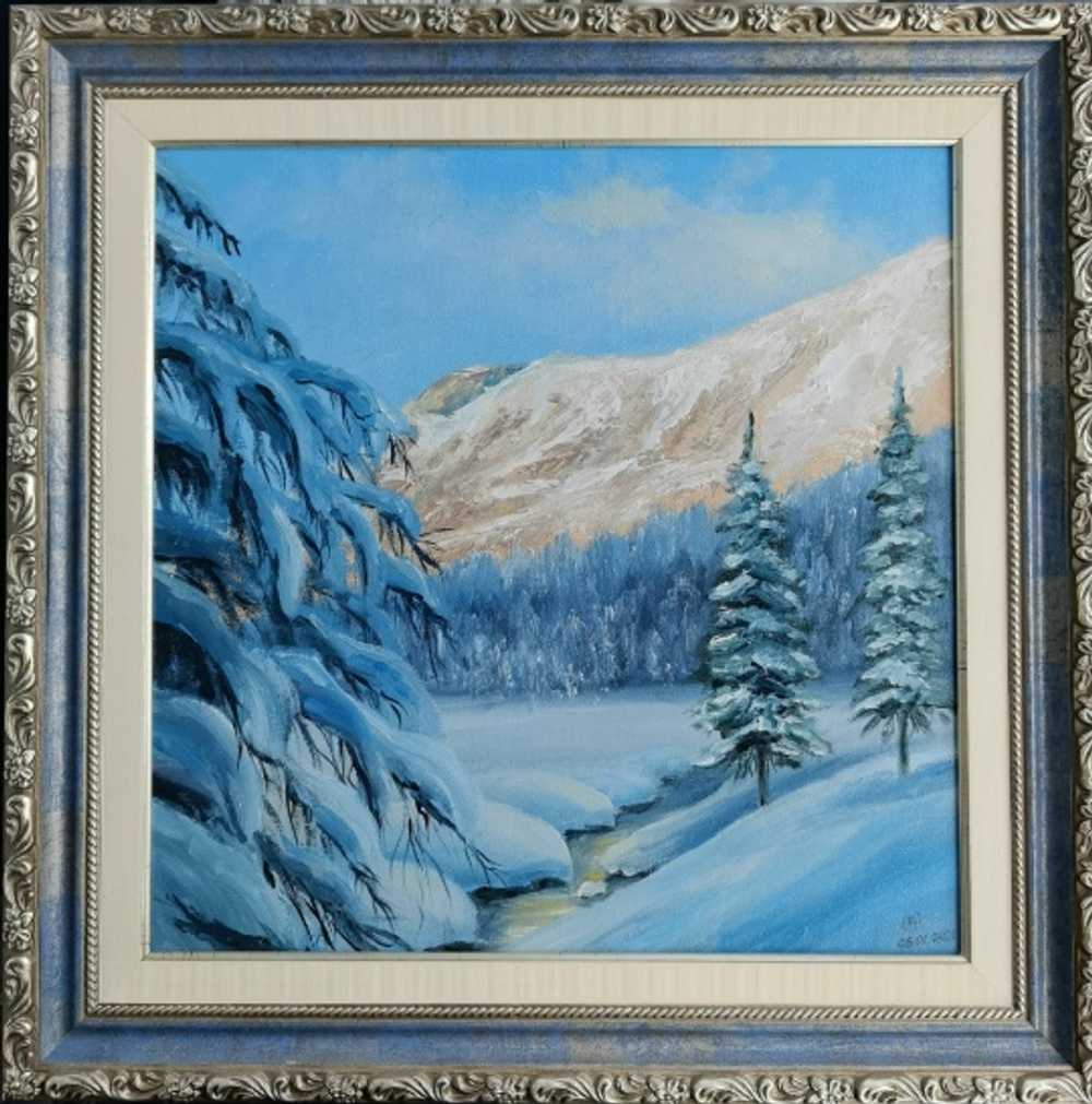 Снежные горы.