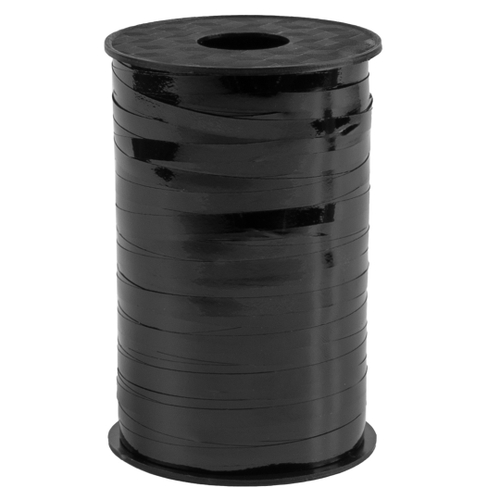 Лента полипропиленовая (0,5 см*250 м) Черный, Лаковый, 1 шт.