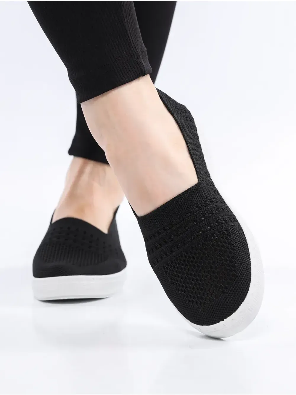 Мокасины летние текстильные