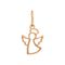 Подвеска Ангел - кулон ангелочек из золота 585, вид спереди