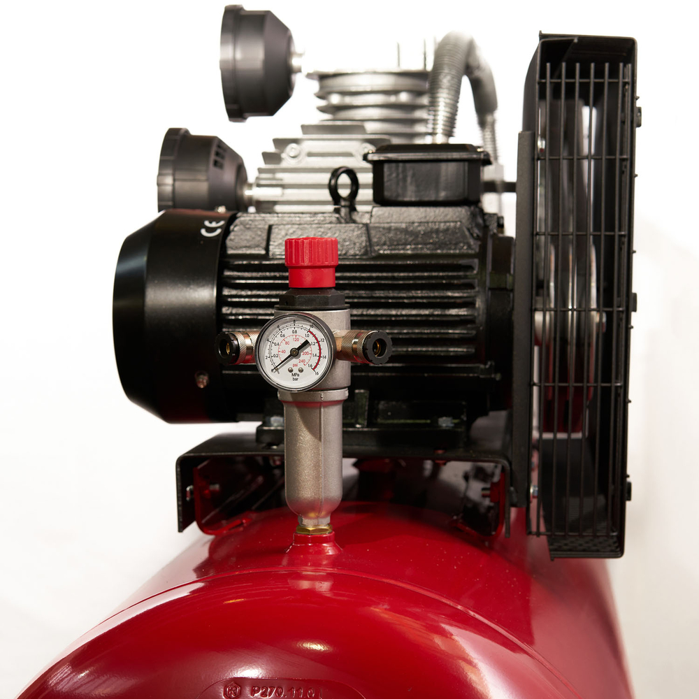 Компрессор ROSSVIK СБ4/Ф-270.LB75, 950 л/мин, 10 бар, ресивер 270 л, 380 В/5,5 кВт, красный