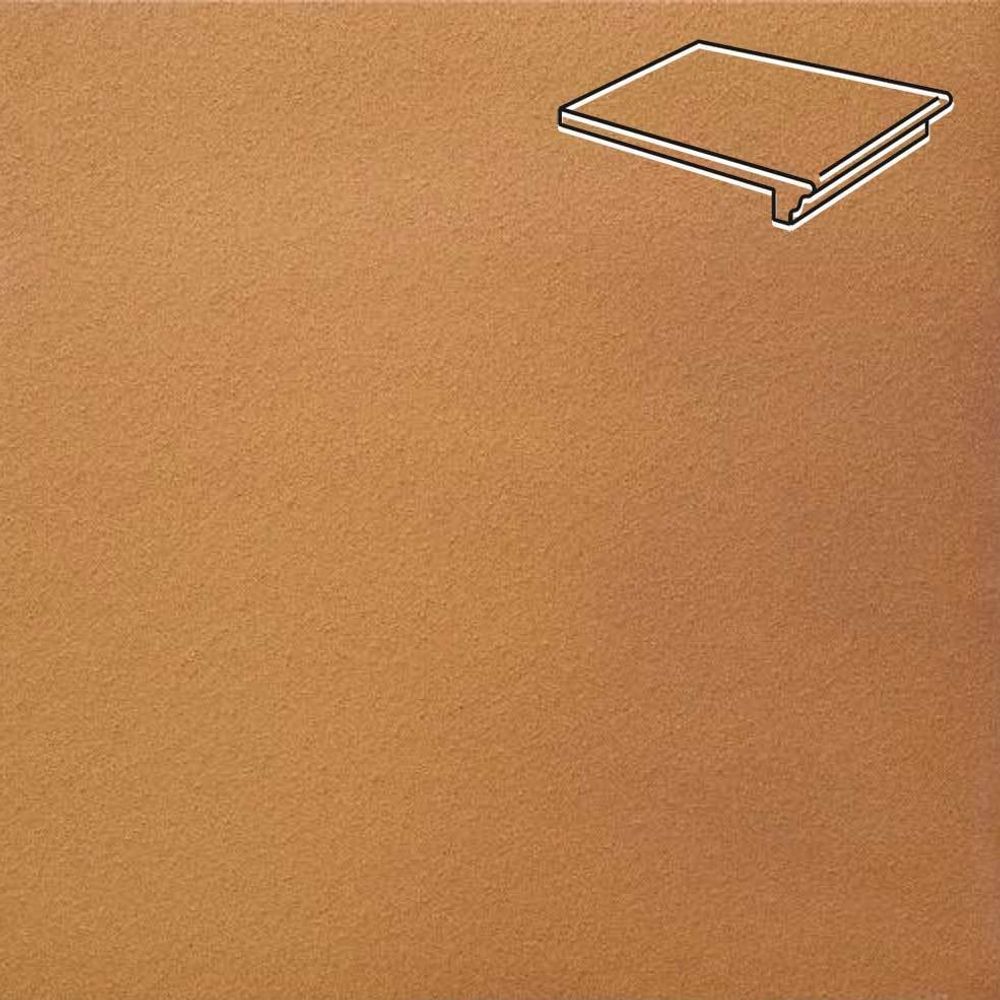 Stroeher - Keraplatte Terra 307 weizengelb 345x240x12 артикул 9240 - Клинкерная ступень - флорентинер