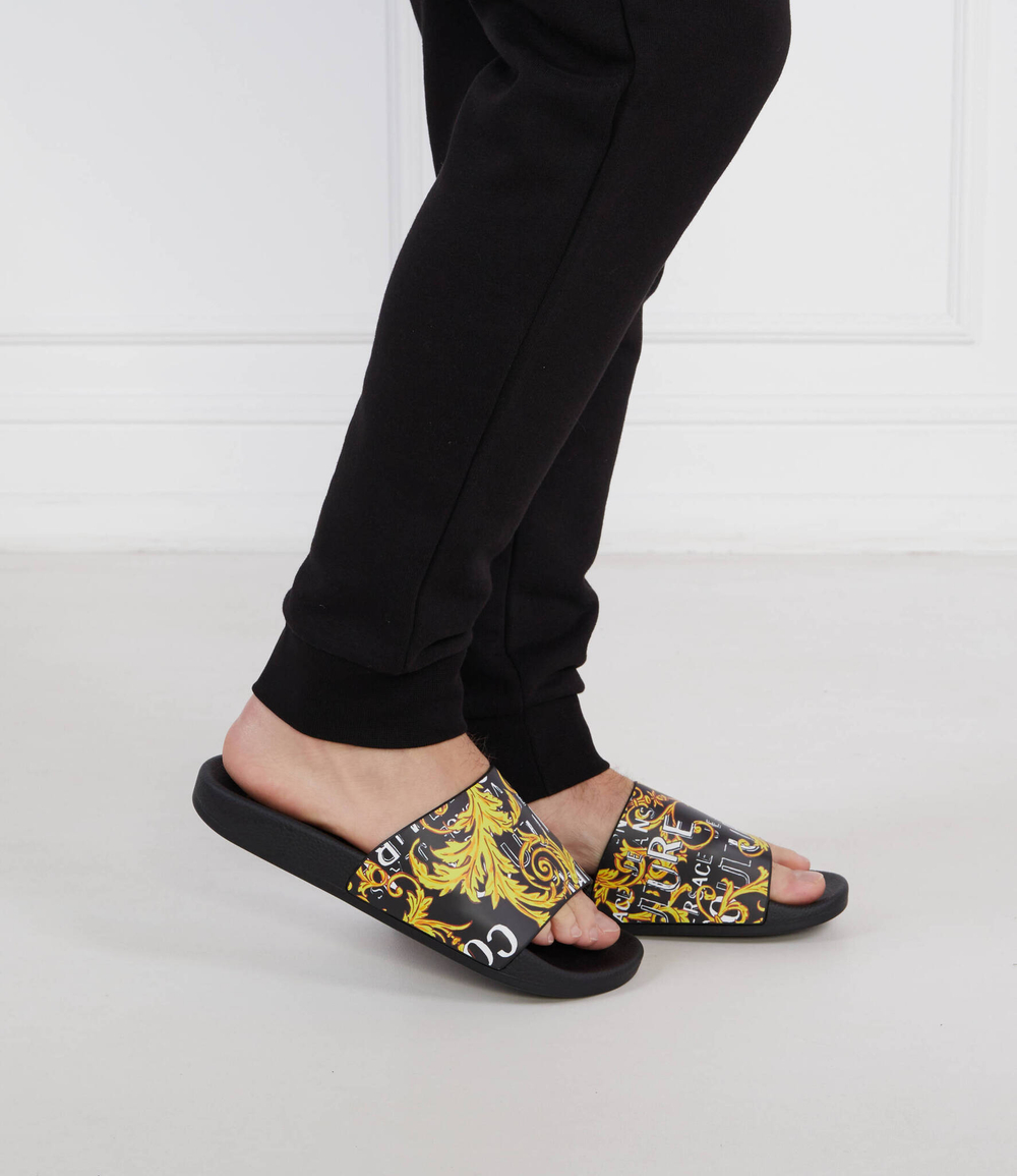 Шлепанцы Versace Jeans Couture - черный(74YA3SQ4ZS631)