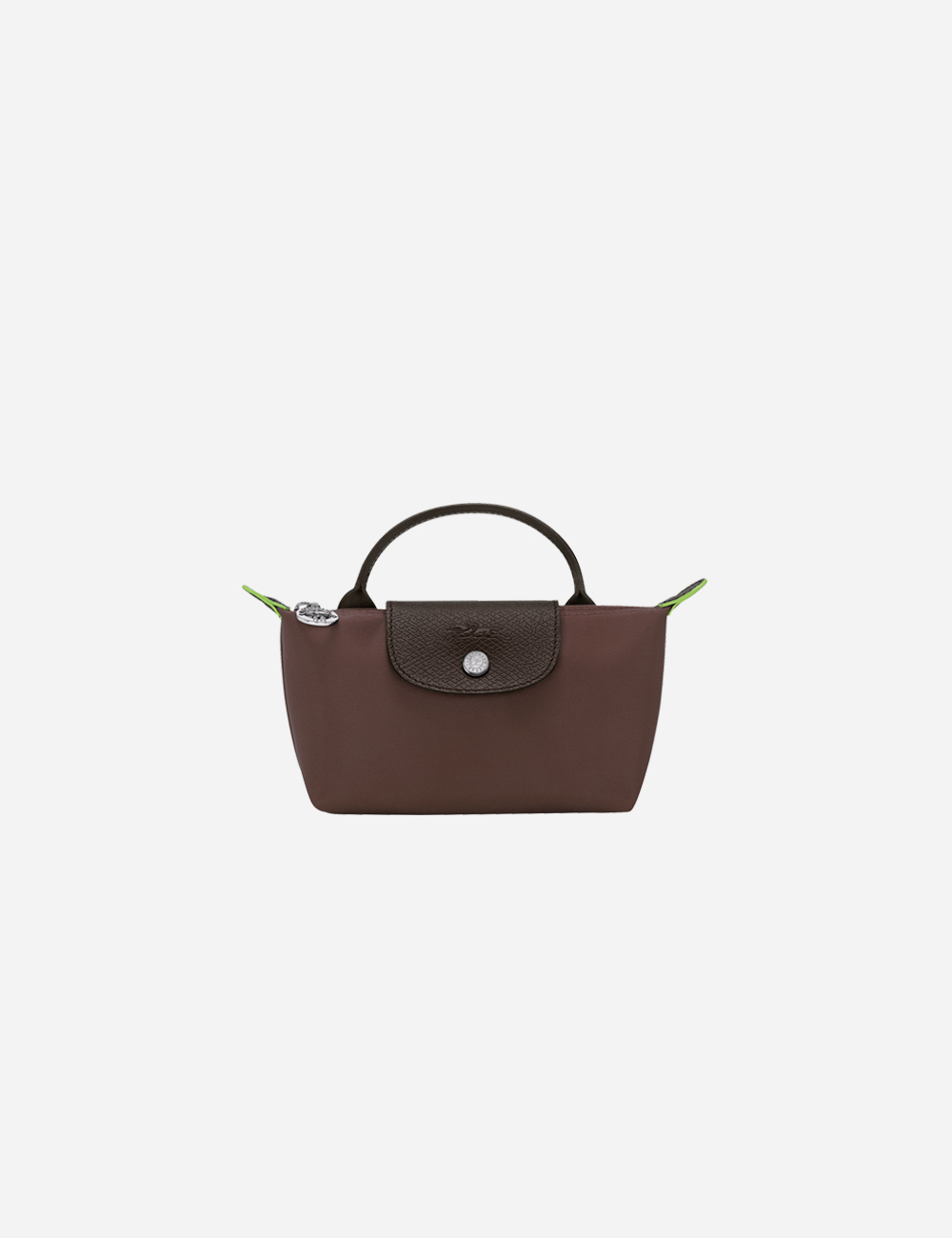 Longchamp Le Pliage Green Pouch Mocha