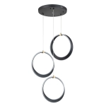 Подвесная люстра Indigo PARADE 14014/3P Black V000072L