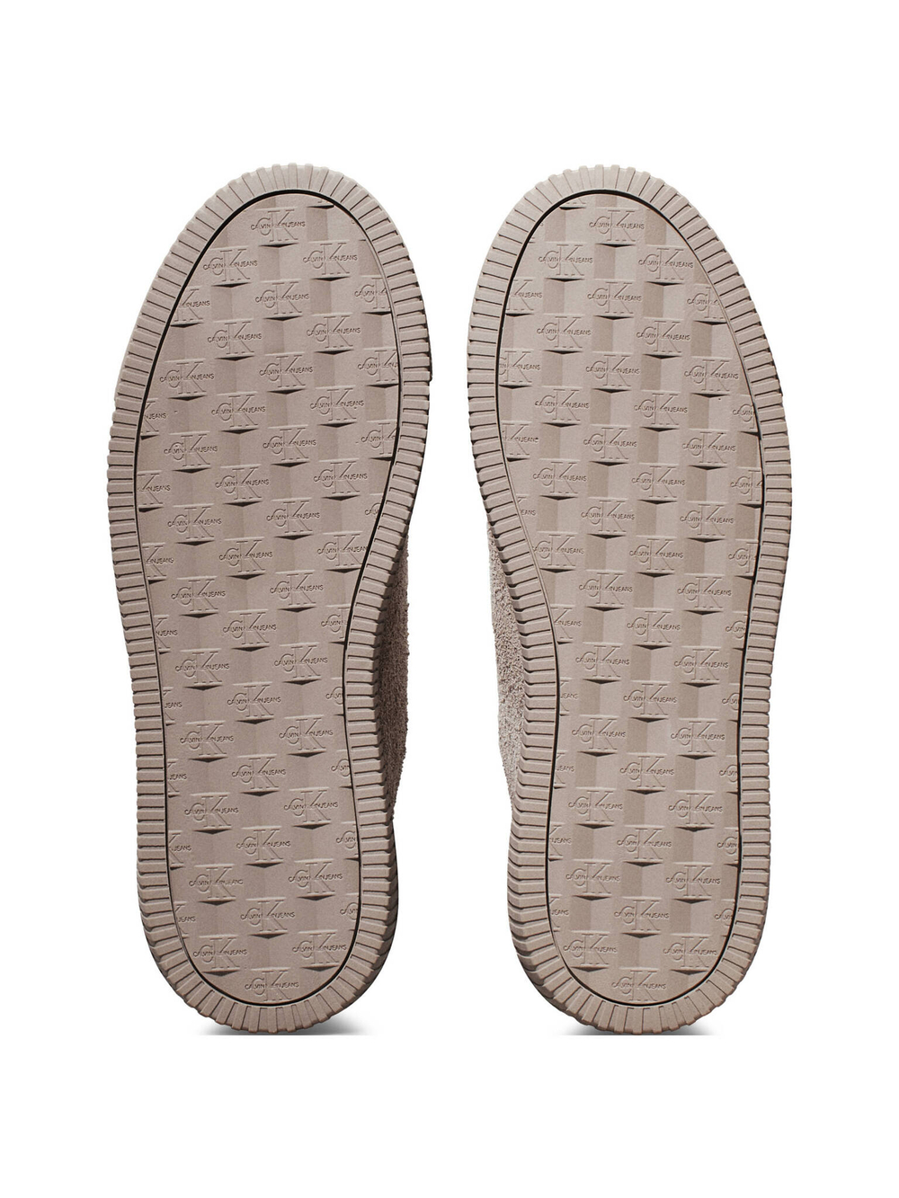 Кожаные кроссовки CALVIN KLEIN JEANS - бежевый(YM0YM01121)