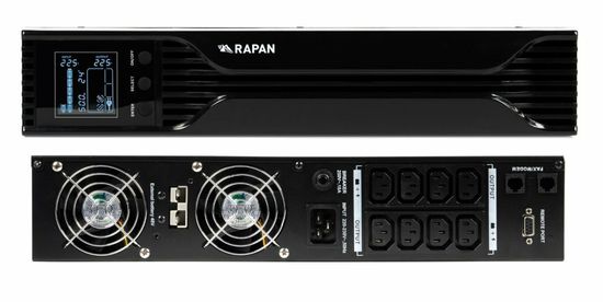 Источник питания UPS (220В) Бастион RAPAN-UPS 3000 RACK+4х9Ah (RAPAN-UPS 3000-RACK-IN-4х9-E) (8960)