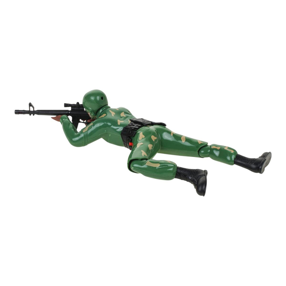 Игрушка "Снайпер", на батарейках, свет/звук, ползает, на блистере, TM "HappyТоша"