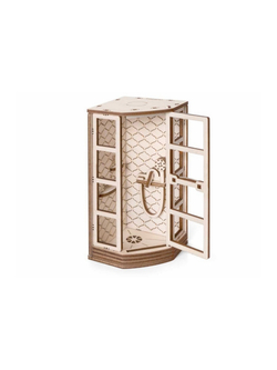 Деревянный конструктор Lemmo МОДЕЛЬ "НАБОР МЕБЕЛИ ВАННАЯ", 129 деталей