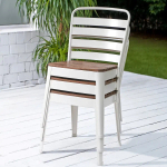 Стул садовый для дома и улицы - IKEA NORRMANSÖ/NORRMANSO, 83x52x48см, белый, НОРРМАНСЁ ИКЕА