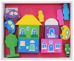 Конструктор "Цветной Городок" розовый