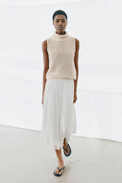 ZARA ТОП КРУПНОЙ ВЯЗКИ, ЭКРЮ