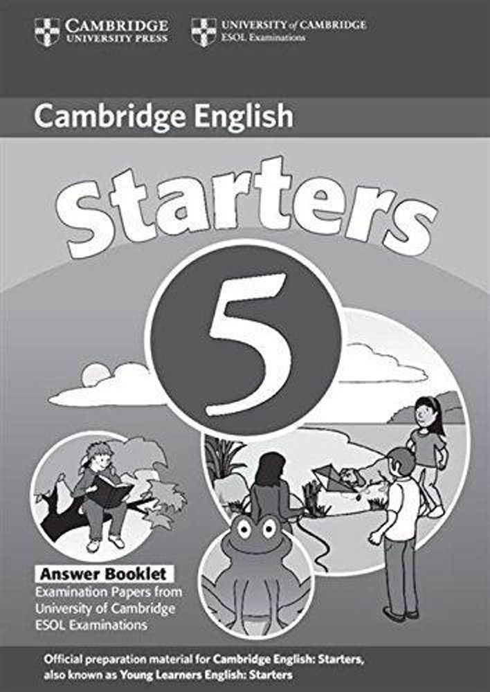 Cambridge Young Learners English Tests Starters 5 Answer Booklet