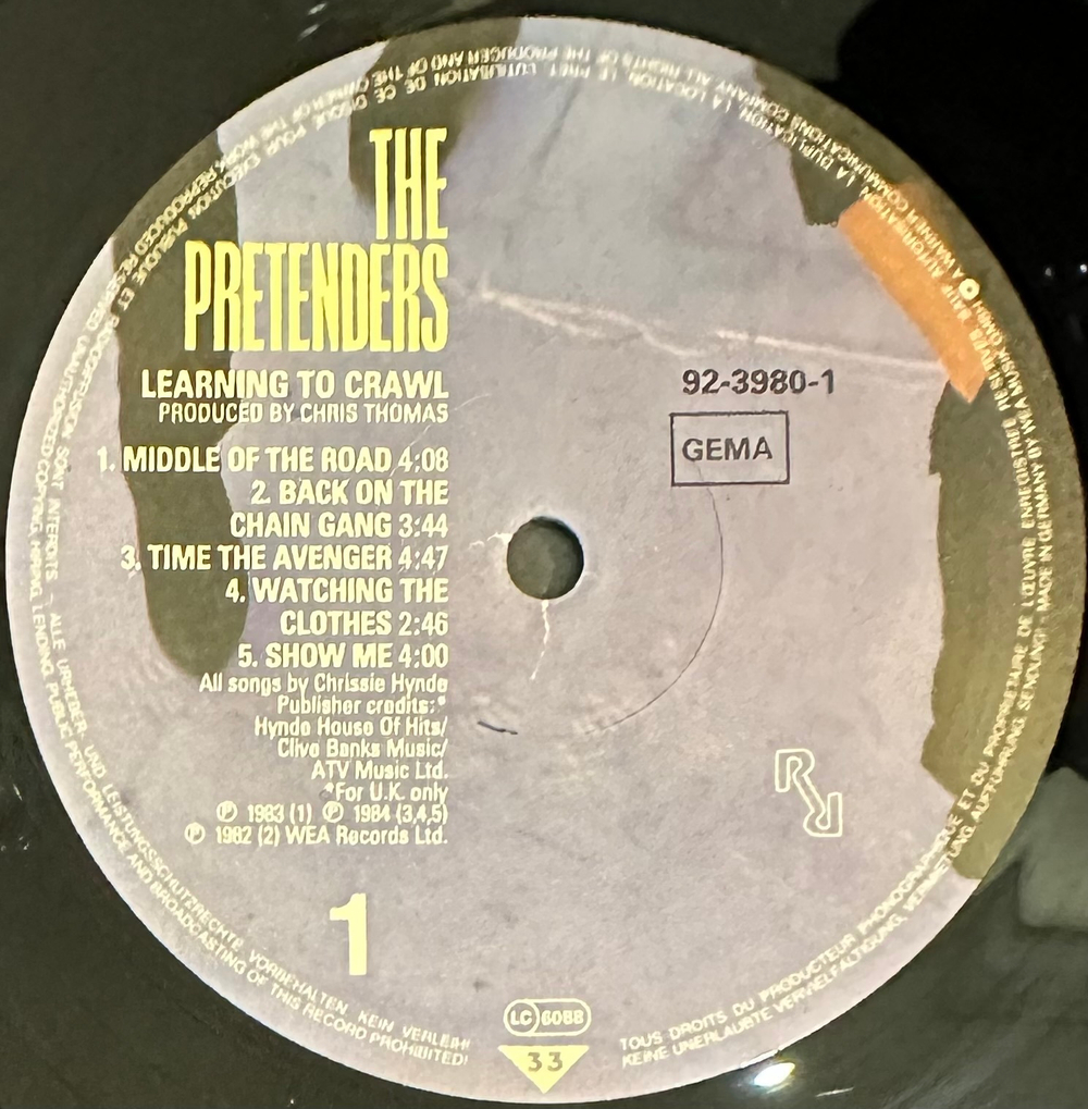 The Pretenders - Learning To Crawl (Германия 1984г.)