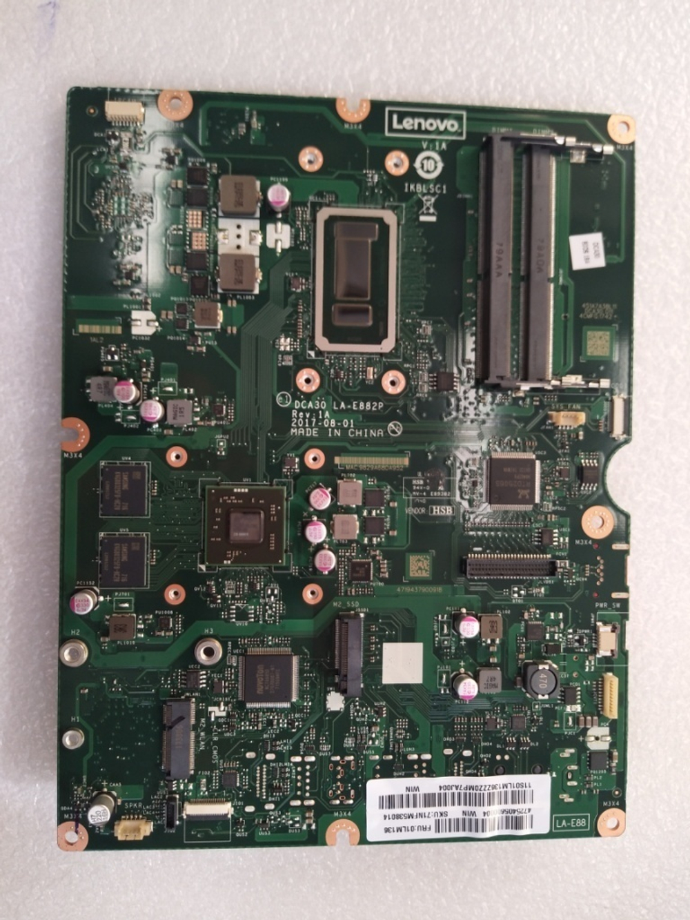 Материнская плата для моноблока Lenovo 520-24IKU Intel Core i3, 2G,HDMI-IN,WIN DPK (01LM136), оригинал