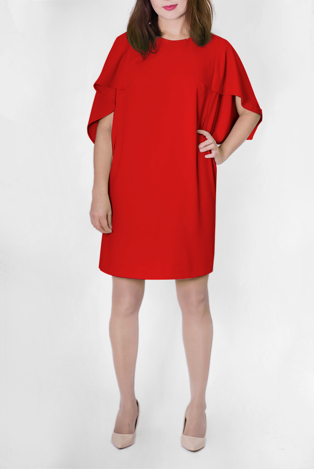 Нарядное платье 2049оп, красный #450Кд052049оп