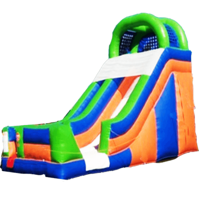 Детский надувной батут-горка "Игровая полянка"