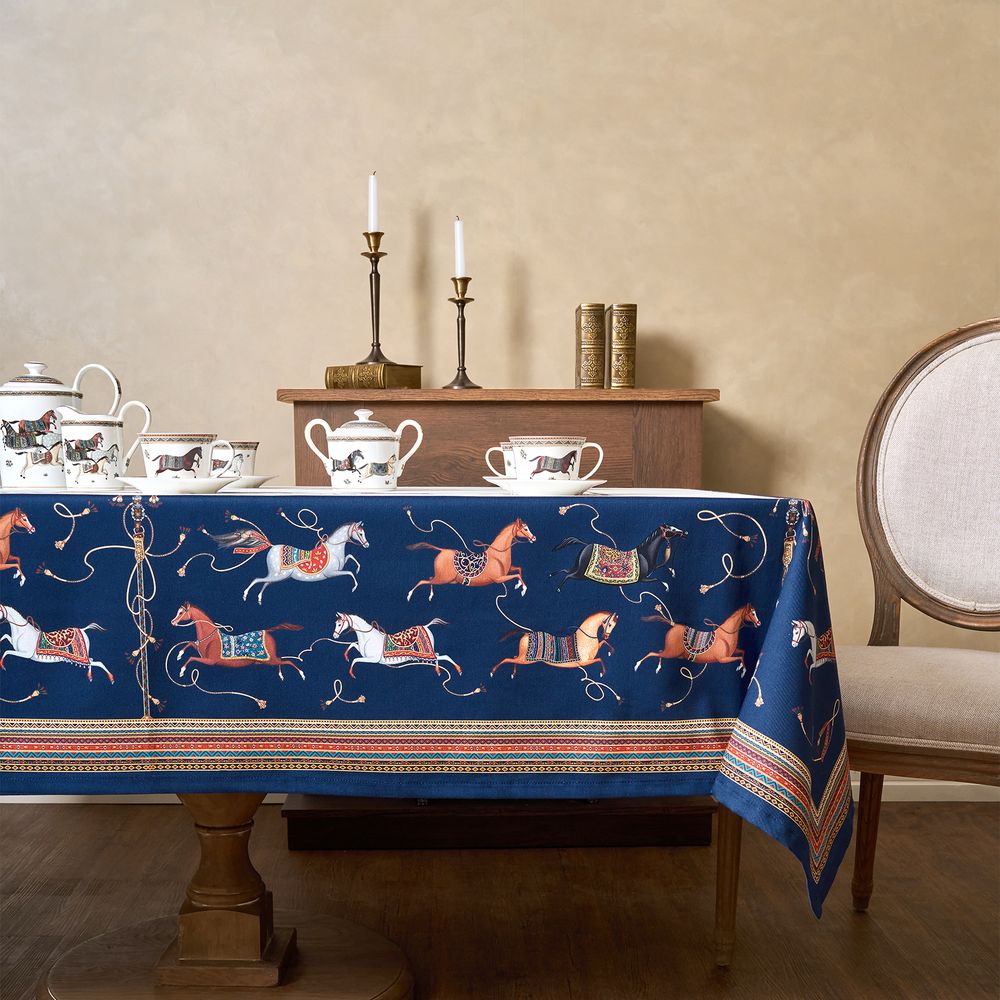 СКАТЕРТЬ "PASSAGE" 110Х140СМ ,БЕЛЫЙ,100% ХЛОПОК С ПРОПИТКОЙ,ТВИЛ