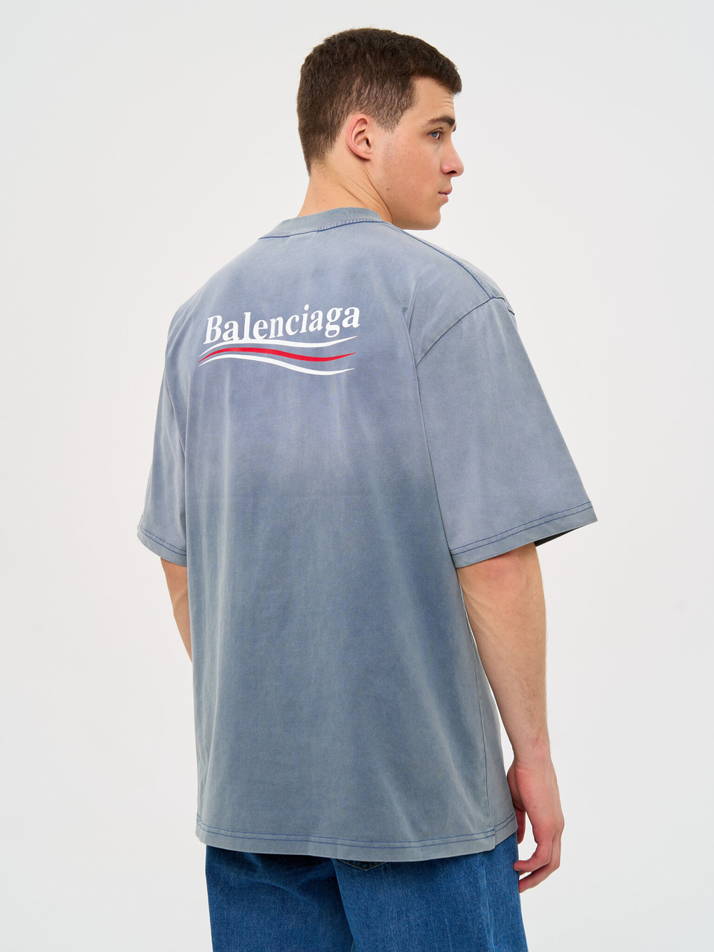 Футболка Balenciaga (Blue)