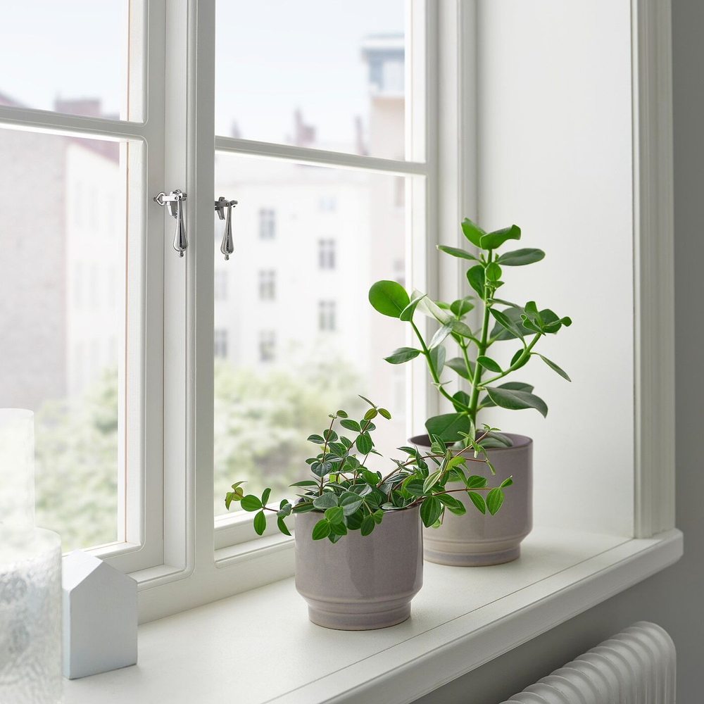 Горшок для растений IKEA HONUNGSPALM (ХОНУНГСПАЛМ), Серо-бежевый, 15 см