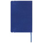 Блокнот в клетку с резинкой А5 (148x218 мм), 80 л., под кожу синий BRAUBERG "Metropolis Special", 111574