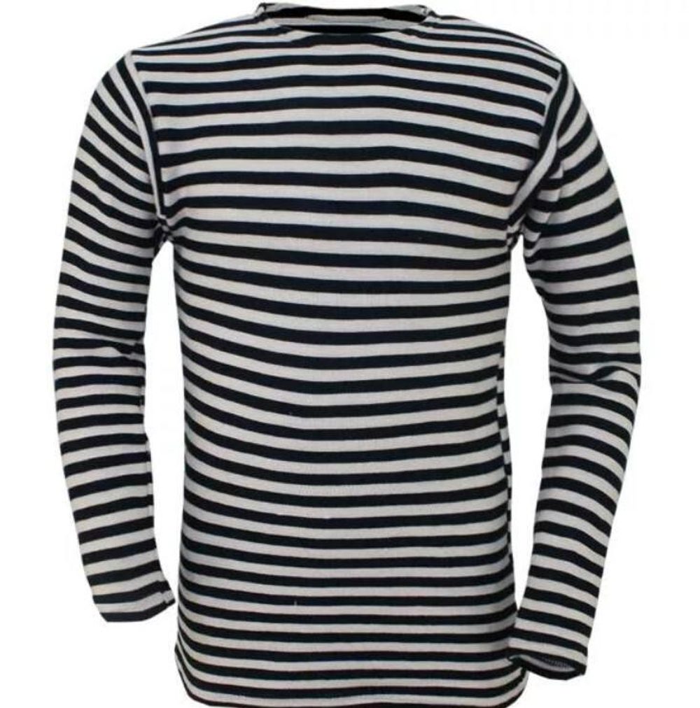 Тельняшка двойной вязки черная полоса