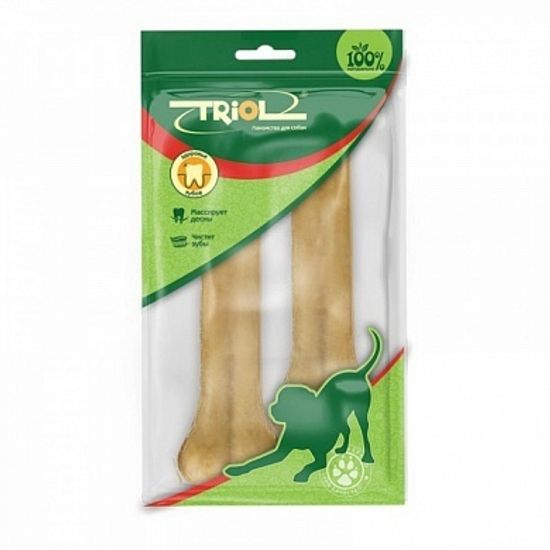 Triol Косточки жевательные DENTAL, 16см, 160-170г (уп.2шт.)
