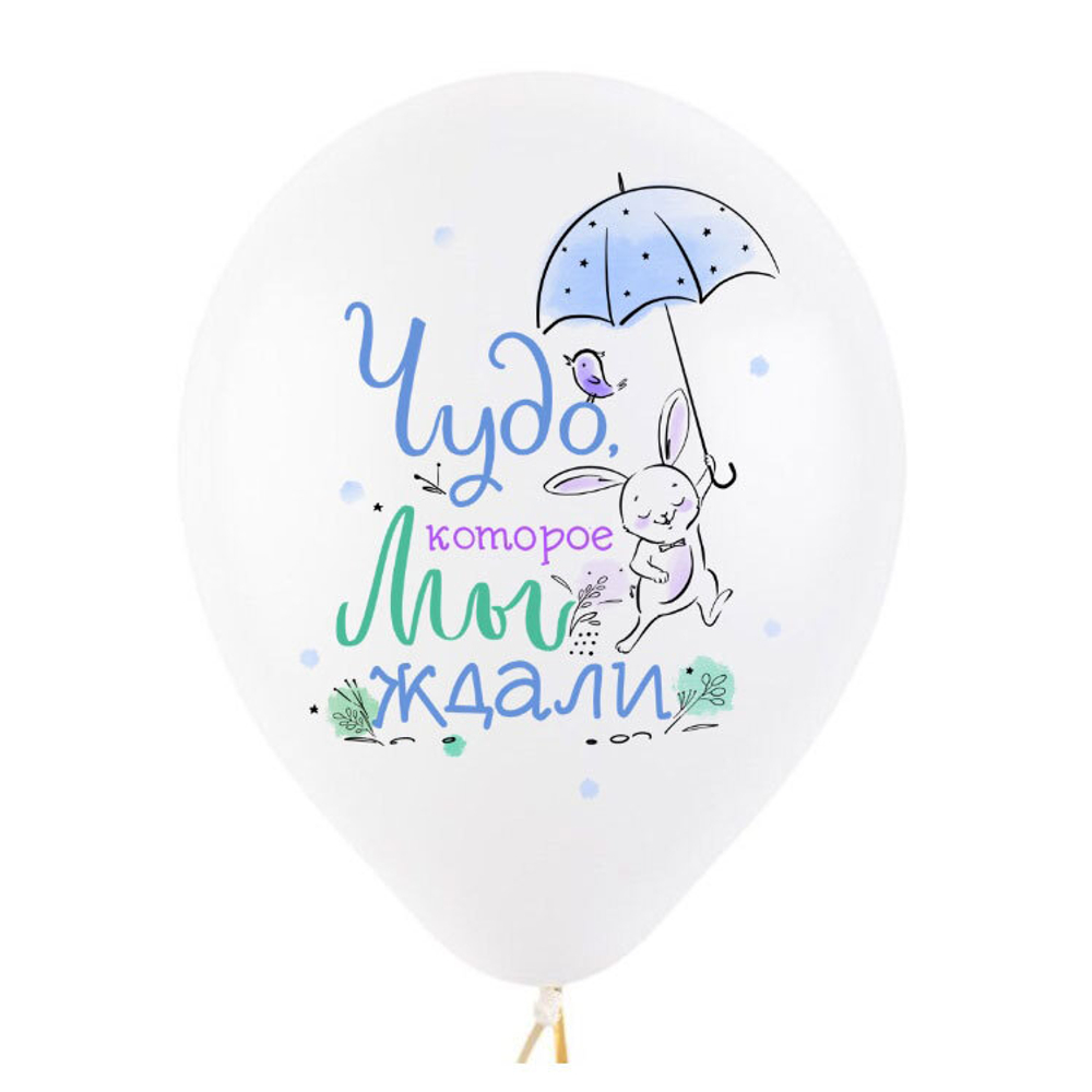 Воздушные шары Decobal с рисунком Привет, малыш, 50 шт. размер 12" #312764-50
