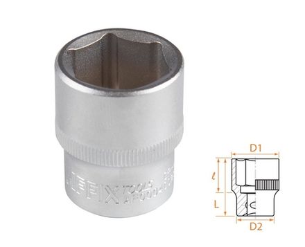 Цена на AFFIX (AF00040023) Головка торцевая стандартная шестигранная 1/2", 23 мм