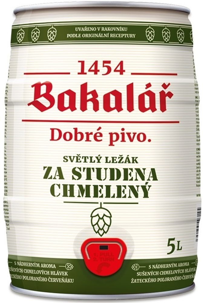 Пиво Бакалар Холодного Охмеления / Bakalar Za Studena Chmeleny 5л - бочонок