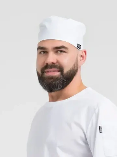 Головной убор - таблетка повара кондитера Белый