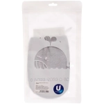 Мочалка - варежка массажная «Premium - PASTERA», цвет серый агат, 24*15см (ZIPпакет)