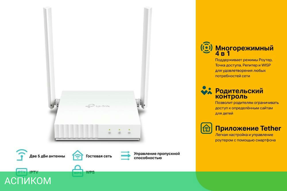 Wi-Fi роутер TP-Link TL-WR844N